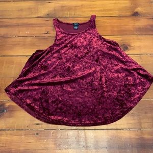 Rue 21 Crushed Velvet Tank
